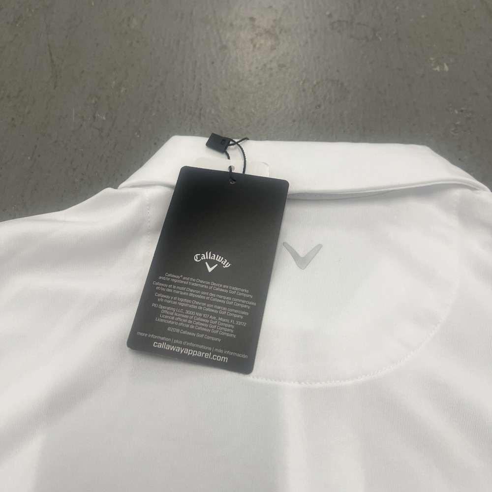 Callaway Opti-Dri Women's White Performance Golf Polo Shirt XS Ladies Premium - Picture 4 of 6